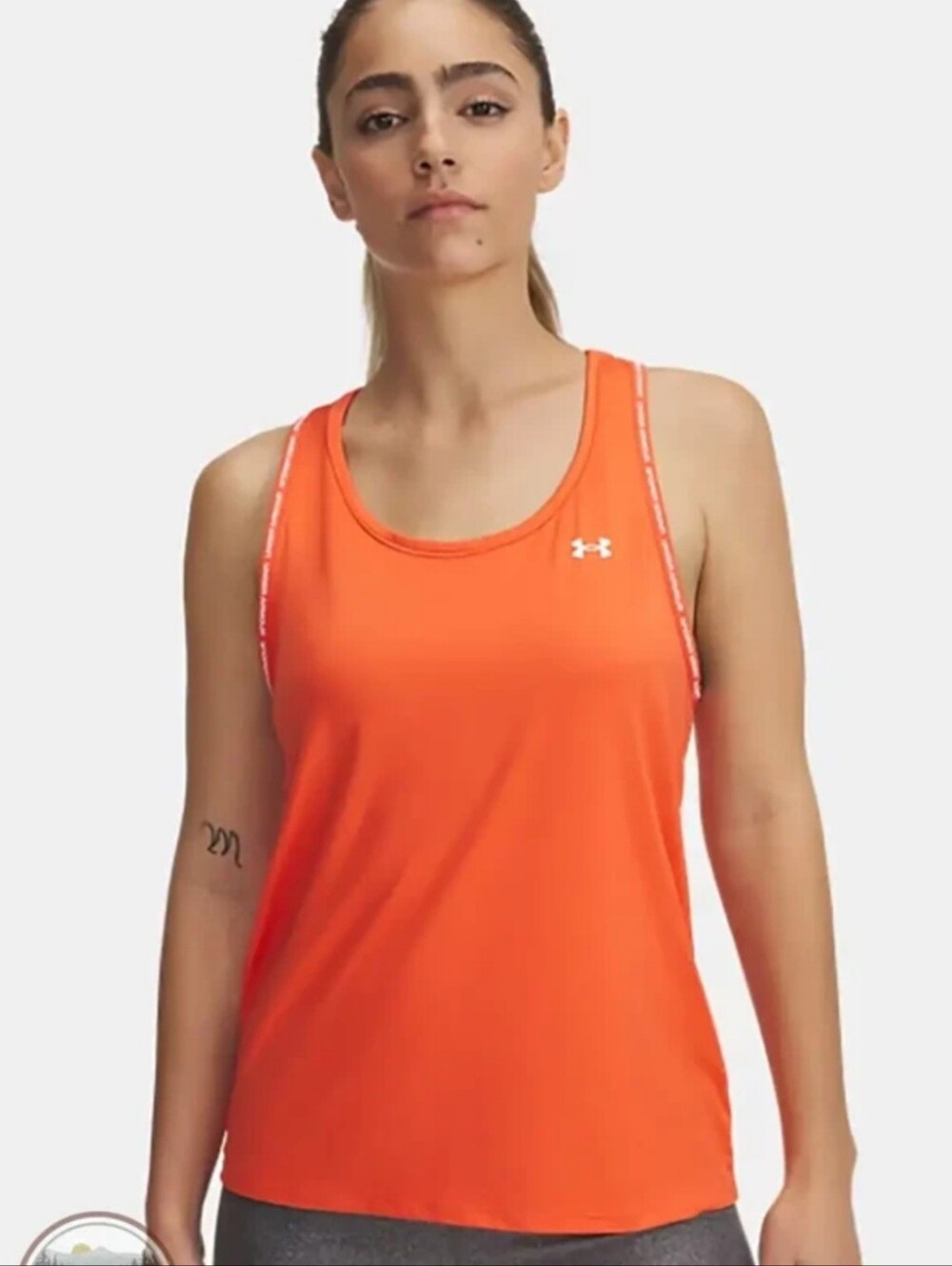 NWT Under Armour Women's Tech Knockout Athletic Tank Size Lg Orange